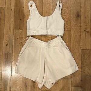 Zara two piece cream set